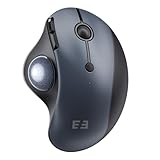seenda Trackball Kabellos, 2,4G USB & Bluetooth Maus mit Trackball, 8 Leise Tasten, 200 bis 1600 DPI, Wiederaufladbare Ergonomische Trackball Maus für PC, Laptop, Tablet (Schwarz & Blau)