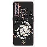 Movilshop Schutzhülle für [Realme X50 Pro] Sternzeichen [Fische] aus flexiblem Silikon, transparent