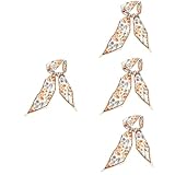 SOIMISS 4 Stück kleiner Blumenschal Hochzeit Kopftuch für Damen Maxikleid Schal Wickelschal Taschenschal für Damen Rock headscarf schals für damen Dame Halstuch Frauen Halstuch Polyester