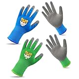 2 Pairs Arbeitshandschuhe Kinder, Gartenhandschuhe Kinder Abrasion Resistance, Reithandschuhe Kinder, Kinder Arbeitshandschuhe, Kinder Gartenhandschuhe, Suitable For Children Under 5 Years Old