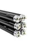 OMNILUX 6er-Pack Schwarzlicht Röhre 120cm 36W G13 T8 | 1,2m Schwarzlichtröhre 6 Stück Set 26mm Durchmesser | Neonröhre für Neonparty | UV Black Light