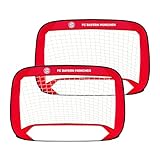 FC Bayern München Pop Up Tore | 2er Set mit Tragetasche | 120 x 80 x 80 cm | schneller Aufbau für den Garten, Park, Strand