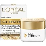 L'Oréal Paris Straffende Augenpflege für reife Haut, Anti-Aging Feuchtigkeitspflege gegen Altersflecken, Mit Kollagen-AS-Fragmenten, Age Perfect Pro-Kollagen Experte, 15 ml