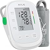 AILE Blutdruckmessgerät (Blood pressure monitor) Oberarm-Blutdruckmessgerät für den Heimgebrauch,blutdruck messgerät große manschette(Verstellbare 22-42cm) Automatisches Oberarm-Blutdruckmessgerät