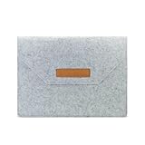 AfitLulu 11/13 Zoll Filz Laptop Hülle Tasche mit Mehreren Fächern, Laptoptasche Schutzhülle MacBook Tasche Ultradünn Tablet Tasche Laptop Sleeve Case für Tablets Laptop (Grau, 11 Zoll)