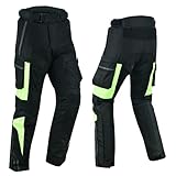 Motorradhose Herren Wasserdicht mit Protektoren Textil Touring Biker Hose mit CE-Schutzausrüstung & Reflexstreifen,Motorrad Hose für Herren (DE/NL/SE/PL, Alphanumerisch, XL, Regular, Regular, BLACK)