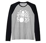 Oktopus spielt Schlagzeug Perkussionist Schlagzeuger Rockmusiker Raglan