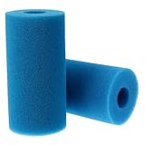 Milisten 2 Stück Schwimmbad Filter Schwamm Wiederverwendbar Waschbar Flexible Pool Pump Filter Ersatz Langlebig gegen Geeignet für Pool Aquarium Badezimmer