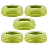 Flaschennippelringe – Packung mit 5 Schraubkragen-Ersatzteilen, auslaufsicherem Mittelzubehör, lebensmittelechten Dichtungsbändern | Glasplastikflaschen, Säuglingsnahrung, Ersatzteile, Babynahrung