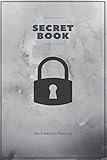 Secret Book: Passwortbuch zum Selberschreiben/ Vorlage Passwortbuch/ Notizbuch für Passwörter, PINS und Codes/ 100 Seiten / Vorlage Passwörter/ Passwort/ Code/ PIN / Codebuch/ DIN A5/Soft