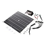 COLLBATH Nützliches Solarpanel Ladegerät Für Notfälle Solarladegerät Mit Halterung Für Flexibles Aufladen Unterwegs Kompatibel Mit Verschiedenen Geräten Ideal Für Camping Und