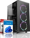 shinobee Allround/Entry Gaming PC - AMD Ryzen 3 3100 (8 Threads, 3.9 GHz) - 16 GB DDR4 RAM - GTX 750 2 GB DDR5-512 GB NVME SSD - Win11 - WLAN - RGB - 3 Jahren Garantie! #6880