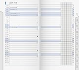 BRUNNEN Monats-Ersatzkalendarium Mod. 753 2026 | 87×153 mm, Karton, weiß