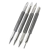 Quystetes Federnagel, Doppelkopf-Nagelsetter, 4 Stück, Hammerloses Türscharnierstift-Entfernungswerkzeug, Schlagkraft, federbelasteter Nagelstanzer