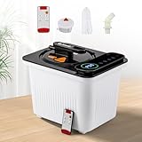 CGOLDENWALL Tragbare Dampfsauna Dampfgenerator 3L, Heimsauna Mini Dampfer mit Fernbedienung, Touchscreen-Steuerung, Geeignet für Sauna Zelt, 2000W