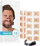Pipihome Intake Breathing Nasal Strip, Anti Schnarch Nose Strips, Snasenstrips Besser Atmen, Nasenpflaster Gegen Schnarchen Für Geschäftsreise, Reisen, Hotel Und Zuhause Unisex Nasenstrips (Schwarz)