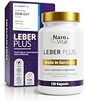Leber Kur Mariendistel Kapseln hochdosiert - 80% Silymarin, Artischocke, Löwenzahn, Curcuma, Desmodium und Cholin für die Leber Testsieger - 8-Fach Komplex