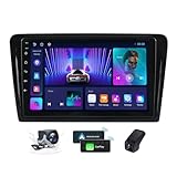 Android 14 Autoradio Carplay Android Auto für Volkswagen Santana 2013-2017 mit 9,5 Zoll HD 2K Touchscreen mit Bluetooth 5.0 4G WiFi DSP EQ GPS-Navigation FM/RDS SWC+Rückfahrkamera(M150CP)