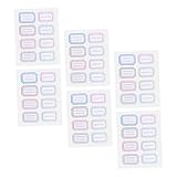 DOITOOL 36 Blatt Selbstklebende Bunte Handbeschriftung Etiketten Aufkleber Praktische Mehrzweck Namensaufkleber für Büro Haushalt und Lagerung Langlebige Papiermaterialien Je