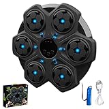 DAJASD Music Boxing Machine, Smart Musik-Boxmaschine mit Boxhandschuhen, Elektronische Boxmaschine, Musik Box Maschine mit 3 Geschwindigkeiten und Licht, Musik Boxmaschine für Kinder Heimtraining
