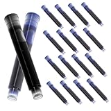 SOPOTUTU 100 Stück Teiliges Füller Tintenpatronen Schwarz Blau Rot Praktische Nachfüllungen für Büro füllfederhalter Installieren Stabile Flüssiges Schreiben