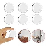 6 Stück Gummipuffer Selbstklebend, Türpuffer Transparent, türgriff schutz, türstopper gummi, Türstopper Wand Selbstklebend, Stoßdämpfend und geräuschlos, robust und langlebig