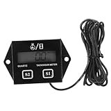 CONGARTENO Digitaler Drehzahlmesser mit Multifunktionalem Lcd display Präziser Pulse Speedometer für Kettensäge Motorrad und Rasenmäher Einfacher Einbau Genaue Motorüberwachung