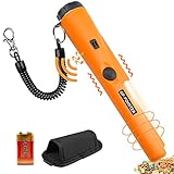 Metalldetektor Pinpointer – 360° Suche Gold Schatz Pinpointing Finder Sonde mit LED und Holster, wasserdichter Metalldetektor, Metallerkennungswerkzeug, Zubehör für Erwachsene, Kinder