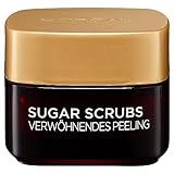 L'Oréal Paris Peeling für Gesicht und Lippen, Mit Zucker und Kakao-Butter, Sugar Scrubs Verwöhnendes Peeling, 1 x 50 ml