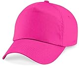 Shirtinstyle Basecap Cap 5 Panel Cap Verschluss Klettverschluss Größe Unisex, Farbe pink