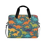 Cartoon-Dinosaurier-Tier-Laptop-Tasche für Damen und Herren, Computertasche, Laptop-Hülle, Aktentasche für 14/15,6/16 Notebook-Laptop-Umhängetasche für Büro, Schule, Arbeit, Reisen, Multi,