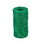 Jute-Schnur, gedreht, 2-strängig, 100 m, Grün