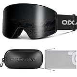 Odoland Skibrille Zylindrische Schneebrille für Damen und Herren mit Skibrillenetui Anti-Fog UV-Schutz Unisex Snowboardbrille Helmkompatible für Jungen und Mädchen zum Snowboard Skifahren