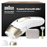 Braun IPL Silk·expert Pro 5 – IPL Geräte Haarentfernung, Dauerhafte und Schmerzfreie Haarentfernung für Zuhause – inkl. Etui, Venus Rasierer, 2 Aufsätze, Designed In Germany – PL5152, Weiß/Gold