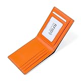 VNABO Einzigartig Echtes Leder-Geldbörsen für Herren, modische Neue Mini-Slim-Geldbeutel-Geldbörse, männlicher Kreditkarteninhaber, Business-Minimalist-Geldbörse