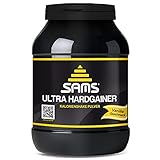 5000 Kalorien pro Tag – Mass Weight Gainer mit Whey Protein Isolat Pulver – Aufbaunahrung für maximale schnelle Gewichtszunahme – Muskelaufbau & Masseaufbau SAMS Ultra Hardgainer (Vanille 1050 g)