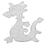 Gatuida Carbonstahl Stanzschablone DIY Cutting Die Dragon Motiv Langlebig Wiederverwendbar für Scrapbooking Grußkarten Basteln Prägeschablone
