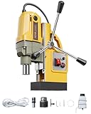 VEVOR Magnetbohrmaschine, 1400-W-Motor, magnetisch, elektrisch, 12500 N, Bohrdurchmesser von 40 mm, Leerlaufdrehzahl von 800 U/min Bohrmaschine für Metalloberflächen