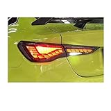 HUHASJEQ Auto Styling Kompatibel for BMW 4 Serie M4 G22 G23 G82 LED Lauflicht Sequentielle Blinker Rücklicht 425i 430 GTS OLED Rücklicht(2 Sides Smoke)