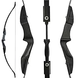 56 Zoll Takedown Recurvebogen für Rechts- und Linksschützen Bogenschießen Jagd Bogen 20-40lbs (40 LBS)