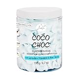 BadeFee Duschmousse Coco Choc 190g – Feuchtigkeitsspendende Duschpflege mit Mandelöl & Aloe Vera – Vegan & Naturkosmetik – Ohne Parabene & Silikone – Kokosnuss-Schoko-Duft – Handgemacht in Deutschland