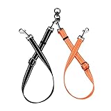 ASOCEA Doppelte Hundeleine Verwicklungsfreier Doppel-Hundeleinen-Koppler Kein Verheddern 360° Drehbare Reflektierende Kabelbefestigung für Kleine Mittelgroße und Große Hunde Welpen Lauftraining