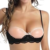 Generisch Beqummer Spitzen-BH für Hause mit vielseitigem Perfekter Passform für den Alltag (Black, XL)