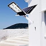AußenwandleuchtenOutdoor-Solarleuchten Straßenlaterne, IP65 wasserdichte Outdoor-Solarleuchten von Dämmerung bis Morgengrauen mit Fernbedienung, LED-Sicherheits-Flutlicht,400W