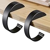 WeddHuis 2 Stück Taschenhalter für Tisch,Antirutsch Taschenhaken Halterung Tisch Handtaschenhalter Haken Handtaschen Halterung Tisch Taschen Halterung für Handtasche Schreibtisch Büro (Schwarz)