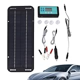 Solar-Batterie-Tropfen-Ladegerät – Tragbares wasserdichtes Solarpanel-Lade-Set für Auto – Tragbares Solar-Batterie-Ladegerät 12 V/24 V mit Controller – Kit von R
