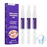Zahnaufhellung Bleaching Stift,Purple Teeth Whitening Pen,Zähne Aufhellen Stift,Bleaching Zähne Stift,Schnelles Entfernen Aller Flecken,Zahnbleaching (3 Stück)