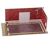 Modellauto Parkgarage | PVC Modellauto Display Garage Szene 1/32 Maßstab | Einzelauto Modell Parkplatz für Auto Enthusiasten und Modellsammler für Wohnzimmer