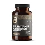 BioTechUSA Multivitamin For Women from organic source | 13 Arten von aktiven Vitaminen | 5 Arten von biologischen Spurenelementen | 5 Pflanzenextrakte, 60 Tabletten
