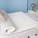 LDLCYCN White/8cm,70x180cm, Boden Futon Matratze Topper Verdicken 5Cm/8Cm Japanische Futon Matratze Pad Atmungsaktiv Komfortabel Klappbar Campingmatratze Schlafkisse Für Schlafzimmer